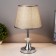 Table lamp "ALOR" 1x40W E27 Chrome /gray 21x21x36 cm Risalux