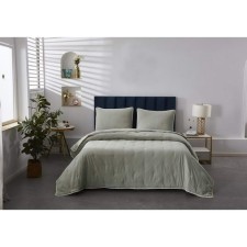 A set with a covering “Erica”, size 230x250 cm, 50x70 cm - 2 pcs, beige color