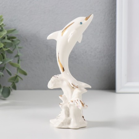 Souvenir Ceramics "Dolphin on the Wave" 5.5x9x14 cm-3