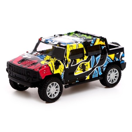 Metal jeep "Graffiti", inertia mix-17