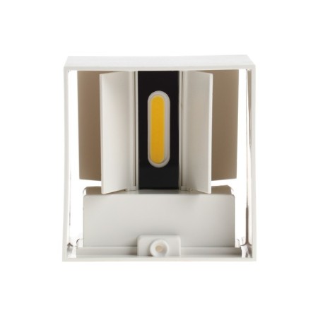 Facade lamp "Cube", FSD-063, 6 W, 3000K, Regulation. Ray, IP65, 220 V, plastic, white 1008423-8