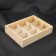 Organizer for needlework, wooden, with an acrylic cover, 9 departments, 17 × 13 × 3.5 cm
