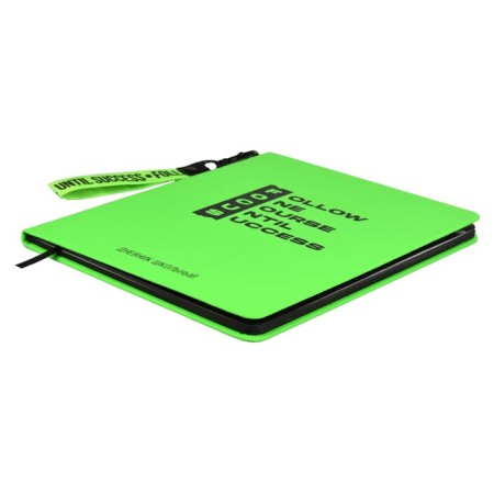School diary for grades 1-11, solid cover, artificial leather, Soft-tach, silk-screen printing, keychain, lies, 48 ​​sheets, universal cheat sheet, block 80g/m2, neono-salad-1