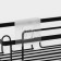 Bath shelf straight, 33 × 12 × 9 cm, black color