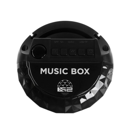 Portable karaoke system Music Box, 10 W, FM, USB, BT, 1200 mAh, black-4