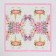 Paper napkins “Unicorn and flowers”, 33x33 cm, set 20 pcs., Pink color
