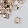 Buttons plastic for creativity on the leg "Geometry" set of 20 pcs mix 1.4x1.1 cm