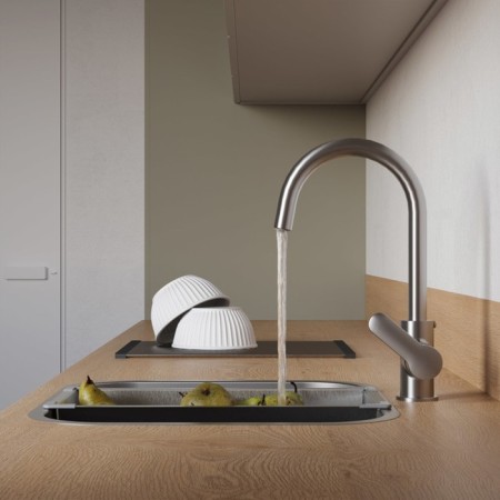 IDDIS Cuba kitchen mixer with a filtered water channel, Satin color-8