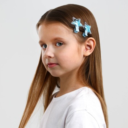 Hair clips "You are just space", 2 pcs. (shaker)-5