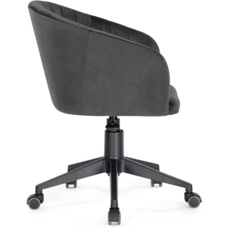 Computer chair thibault plastic/velor, black/graphite 60x60x81 cm-2