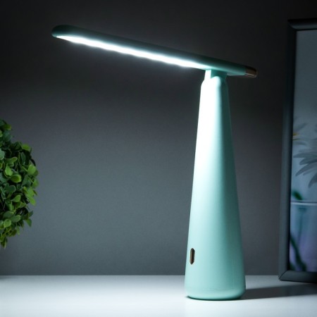Table lamp "Strike" LED 3 modes 1.5W USB green 6.8x6.8x28.5 cm Risalux-2
