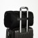 Road bag with lightning, external pocket, suitcase holder, long belt, black color