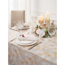 Ashberry tablecloth 140x150 cm, twigs, beige
