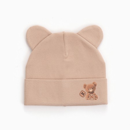Children's hat, beige color, size 44-46