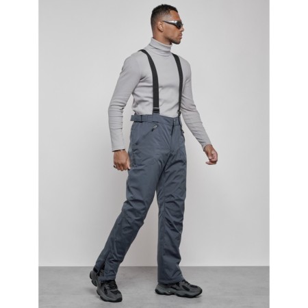 Semi-combinezone ski insulated male winter, size 54, dark gray color-2