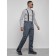 Semi-combinezone ski insulated male winter, size 54, dark gray color