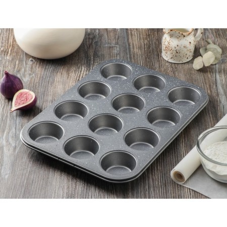 Baking Magistro Gourmet Range, 35 × 26.5 × 3 cm, 12 cells, thickness 0.6 mm, anti -stick coating, gray gray