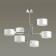 Ashley 6x60W e14 chandelier