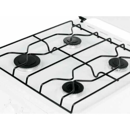 Flama AVG 1402 W stove, gas, 4 burners, without oven, two shelves, white-4