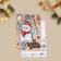 Wooden postcard "Snowman", 10 x 15 cm, New Year