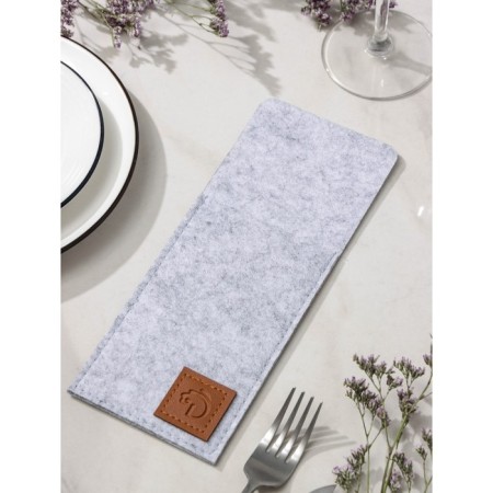 The envelope for cutlery "Gray", 25 × 10 cm, thickness 2 mm, color is light gray-1