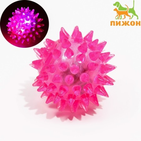The ball luminous for animals is small, tpr, 4.5 cm, pink-1