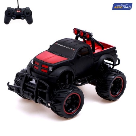 Radio -controlled jeep "Pickup", 1:20, works from the battery, the color is black