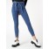 Jeans narrowed to the bottom of women's blue, size 42-44
