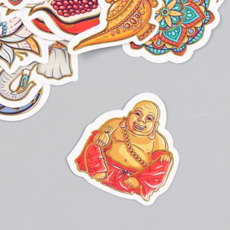 Stickers for creativity "East" embossing gold set 48 pcs 9x7x0.8 cm-3
