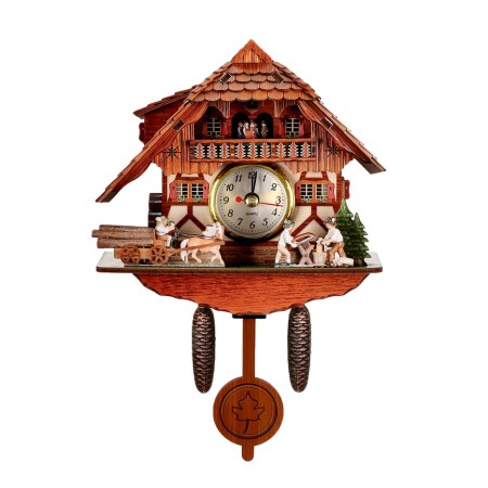 Wall watches with a cuckoo "estate", smooth move, 21.6 × 14.8 × 5.5 cm