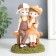 Souvenir Polystone "Boy and girl on the bench" MIX 7x10.3x14.5 cm