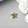 Decor for creativity plastic "Stars" gold set 30 pcs 1.2x1.2 cm