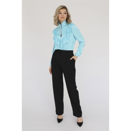 Blouse with a frill, size 52-1
