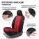 Autoshekhli university Autoprofi TT-902M BK/ RD, polyester, knitwear, set of 9 objects, front row, rear row, black/ red color