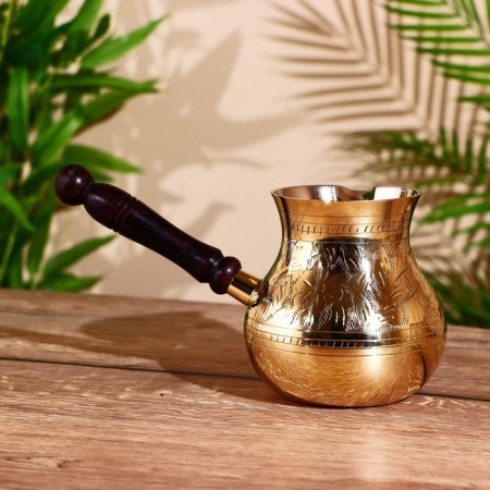 Turk Blow Brass Big Carved Patter 10.5x25xx10x5cm