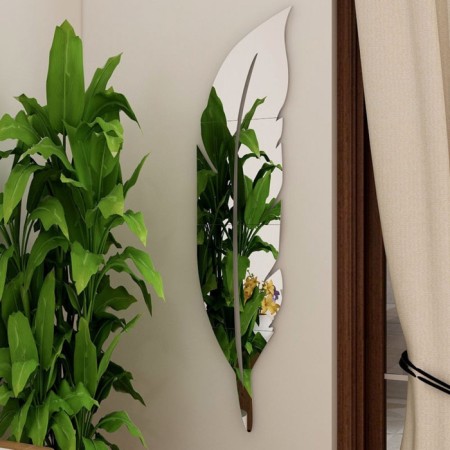 Interior stickers "Peryshko", mirror, decor on the wall, panel 73 x 18 cm, 6 email-5