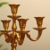 Jnii aluminum candlestick for 5 candles 18x18x35 cm