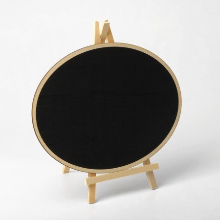 Cretaceous stand "On the easel" 20 × 30, oval, black color-1