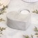 Summary "Heart is large. Marble" from gypsum, 10.5x9x4.5cm, marble with black stripes