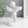 Snowel Angel Polystone candlestick 12.5x10x5.8 cm
