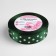 Satin tape "Peas", 25 mm × 23 ± 1 m, dark green color No. 049