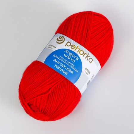 Yarn "Angora Warmar" 40% wool, 60% acrylic 480m/100g (88 red poppy)-1