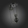 Suspension EVOLUCE. Sle120503-01. ESPERAZZA. 1x60 W, E27, 30x30x50 cm, black color