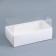 Box with a transparent lid for roll, 18.5 x 10 x 10 cm. Confectionery packaging
