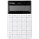 Calculator desktop 12 categories, double power, 165x105x13 mm, white