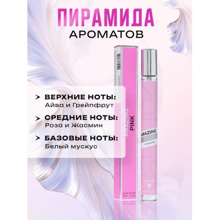 Perfume Water Women's Amazing Pink, 35 ml-1