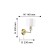 Bra Marbella, 1x40W E14, brass color