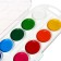 Watercolor 12 colors "Gamma" "Cartoons", honey, without brush, plastic