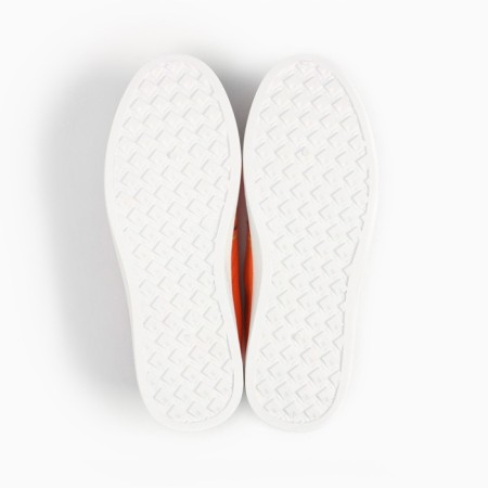 Baby sneakers, orange color/stripes, size 34-4