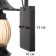 Bra "Andi" E27 40W black 18x22x28 cm